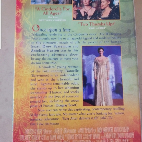 SALE! Ever After Cinderella VHS - Picture 2 of 2